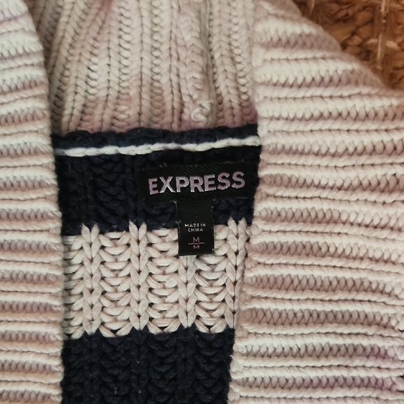 Chicwish Black and White Striped Sweater - Picture 2 of 2